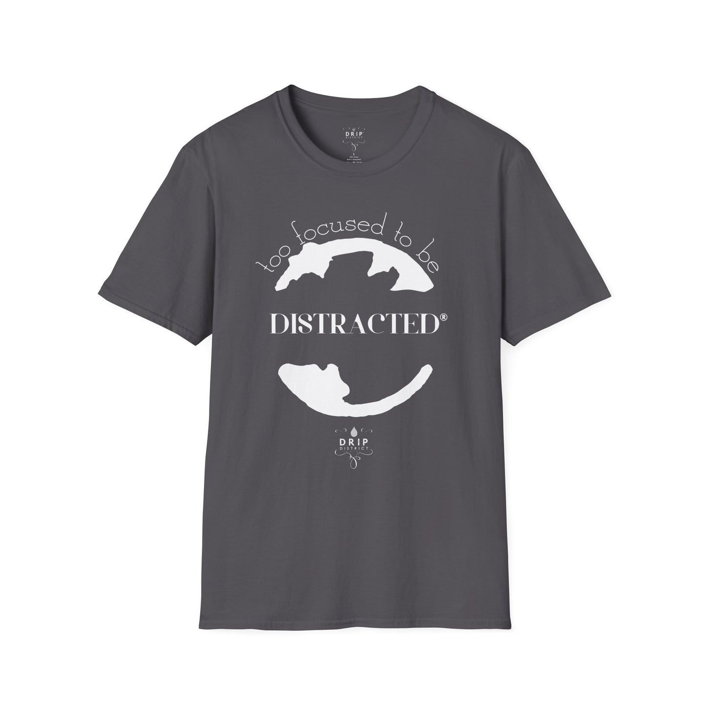 Camiseta unisex "Demasiado concentrado para distraerse"