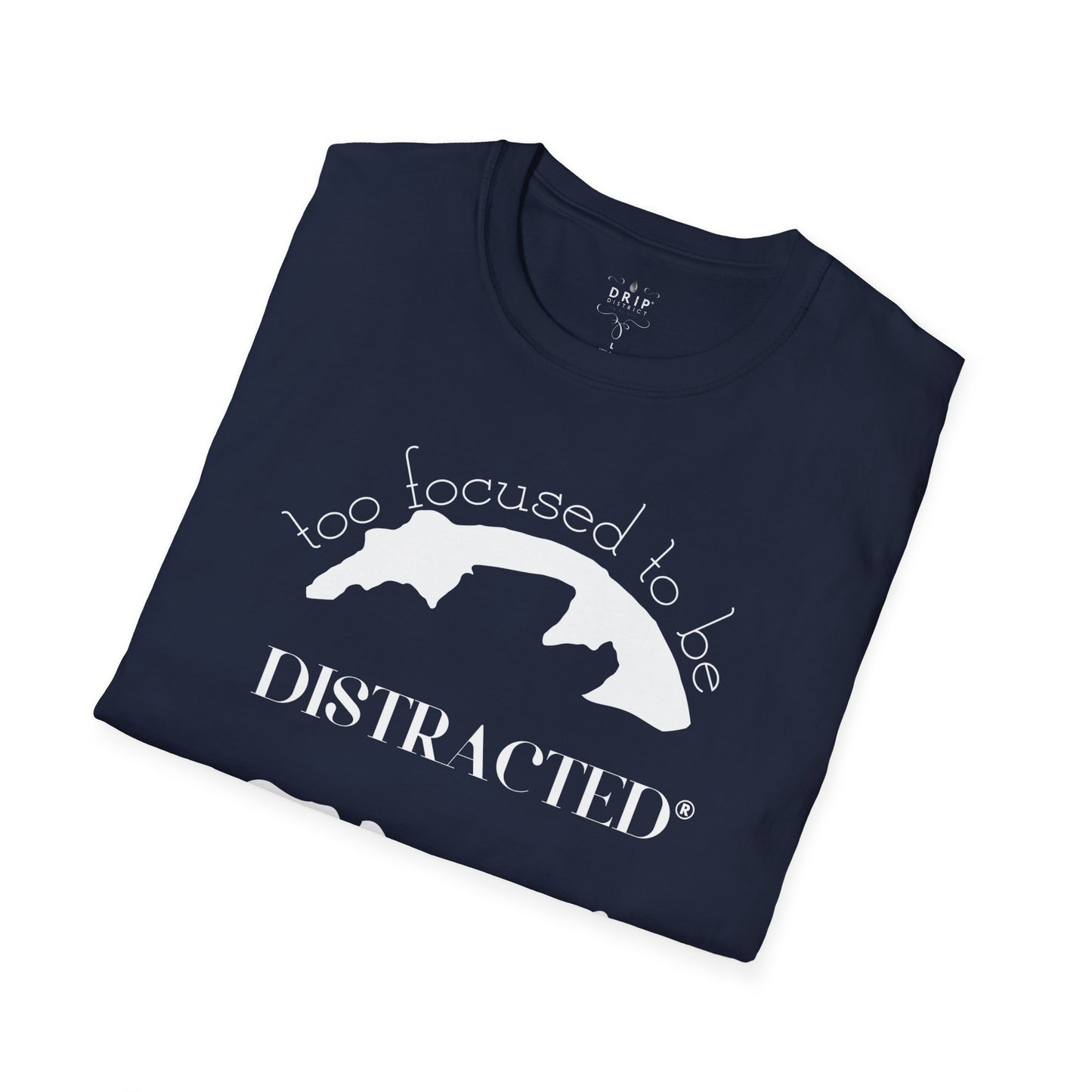 Camiseta unisex "Demasiado concentrado para distraerse"