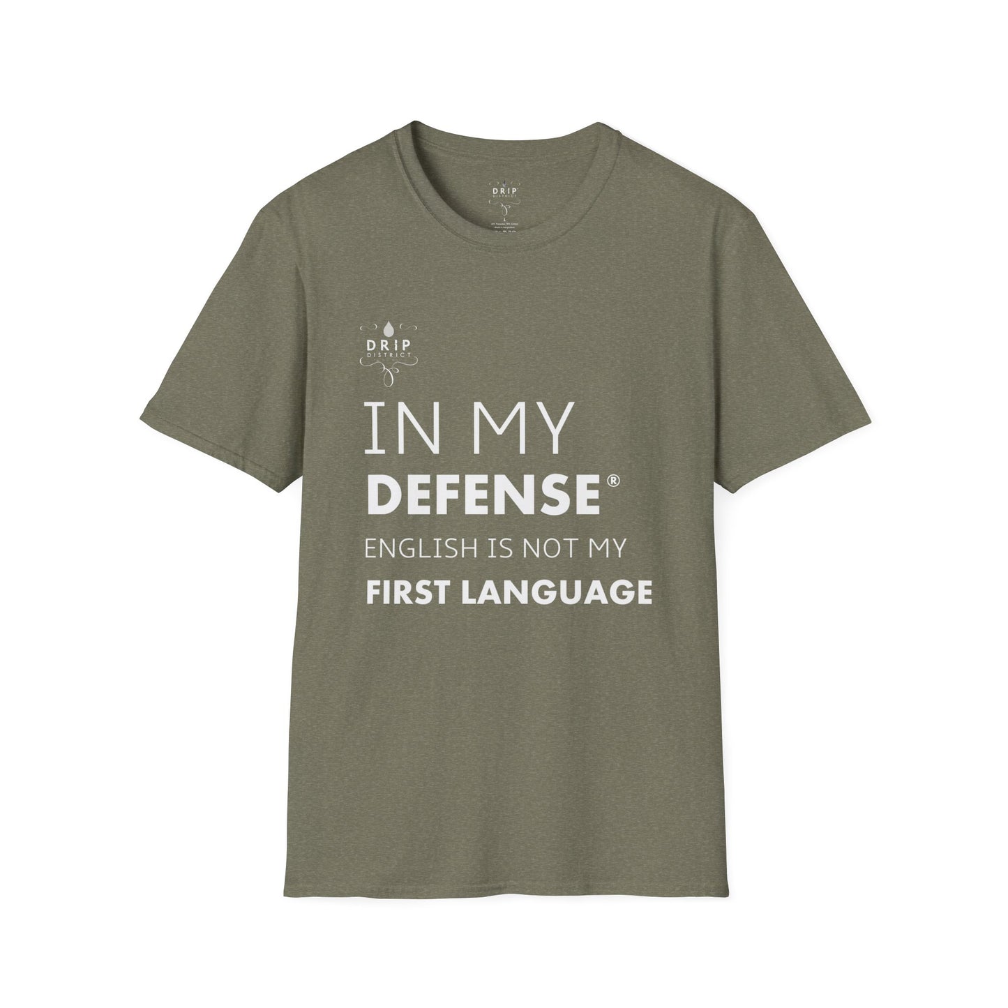 Camiseta unisex "El inglés no es mi lengua materna"