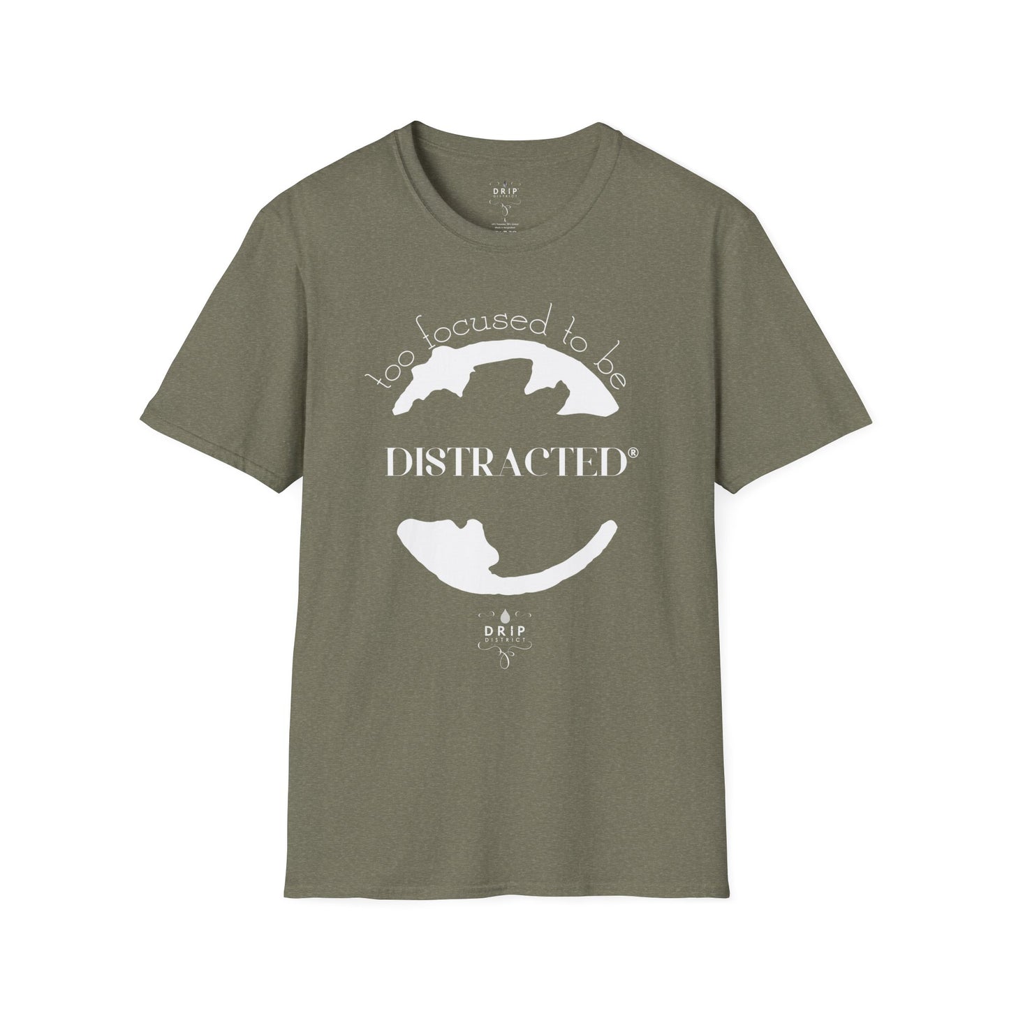 Camiseta unisex "Demasiado concentrado para distraerse"