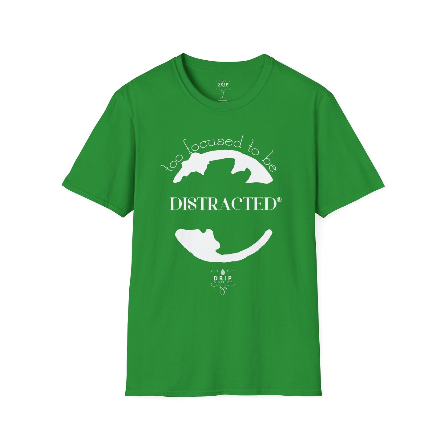 Camiseta unisex "Demasiado concentrado para distraerse"