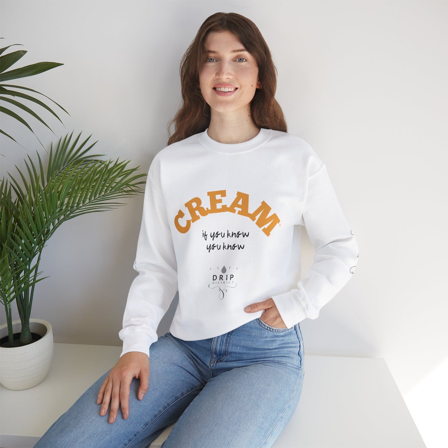 Sudadera blanca CREMA