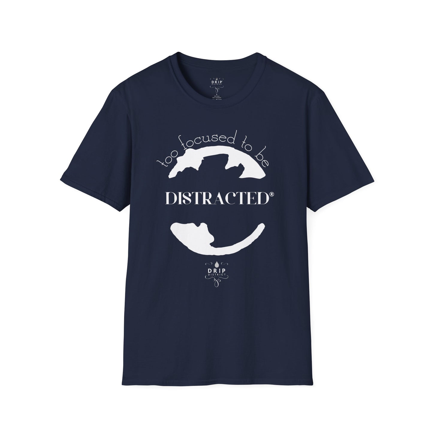 Camiseta unisex "Demasiado concentrado para distraerse"