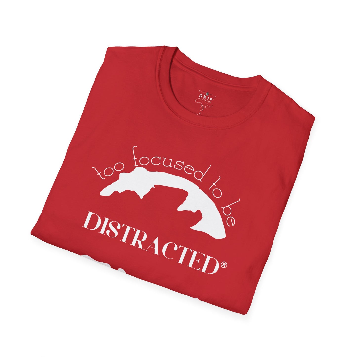 Camiseta unisex "Demasiado concentrado para distraerse"