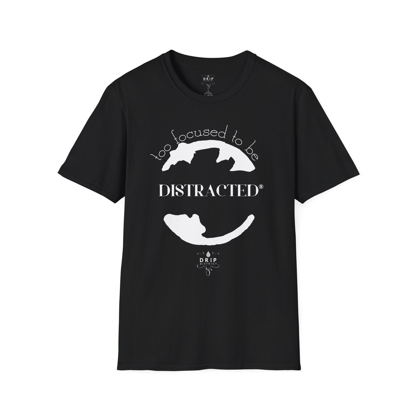 Camiseta unisex "Demasiado concentrado para distraerse"