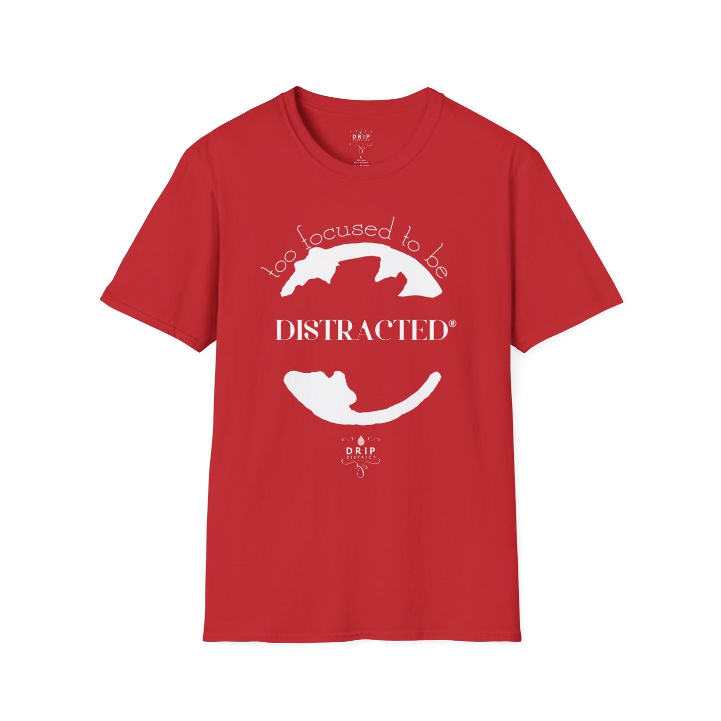 Camiseta unisex "Demasiado concentrado para distraerse"