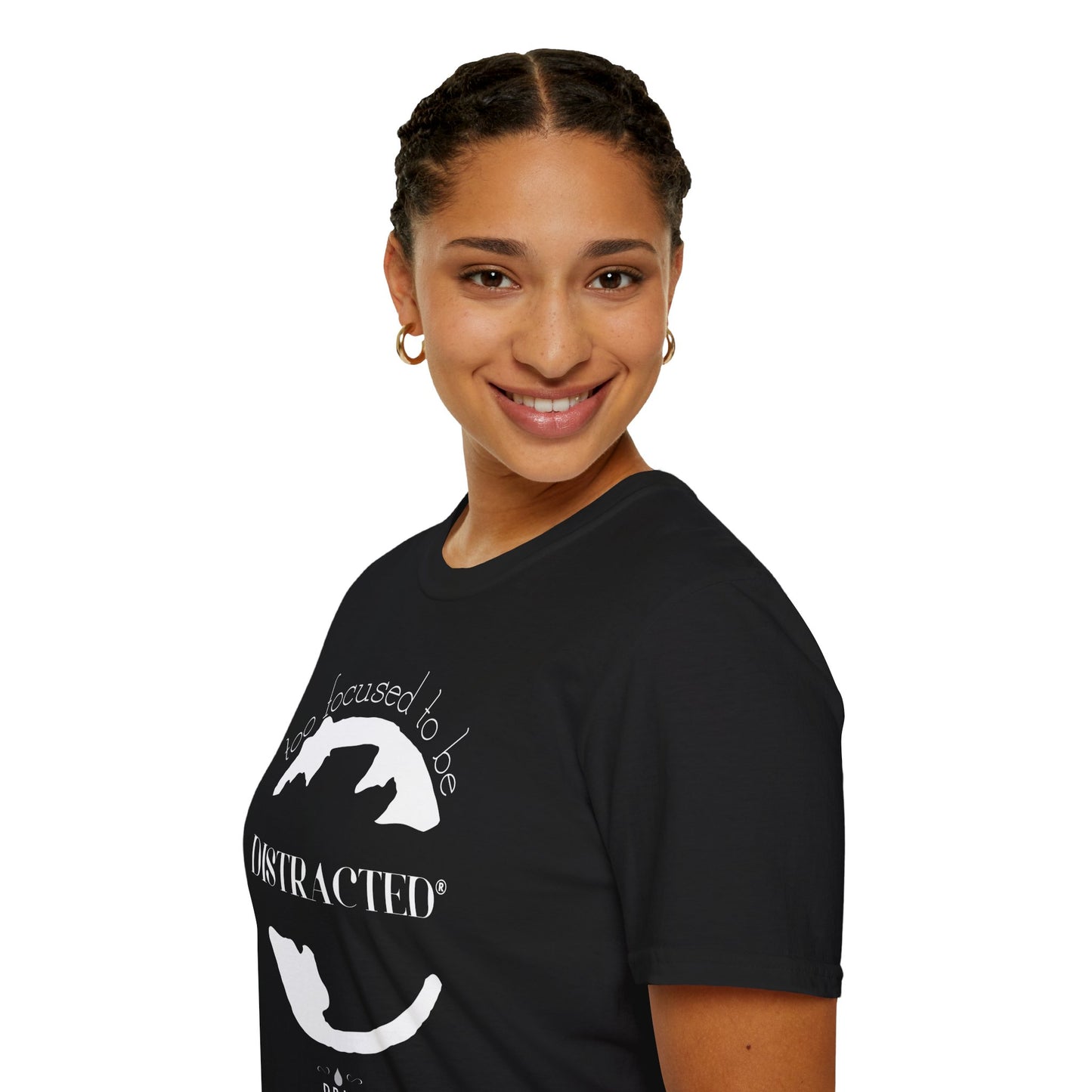 Camiseta unisex "Demasiado concentrado para distraerse"