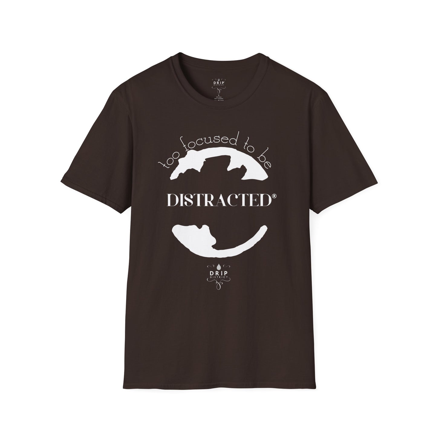 Camiseta unisex "Demasiado concentrado para distraerse"
