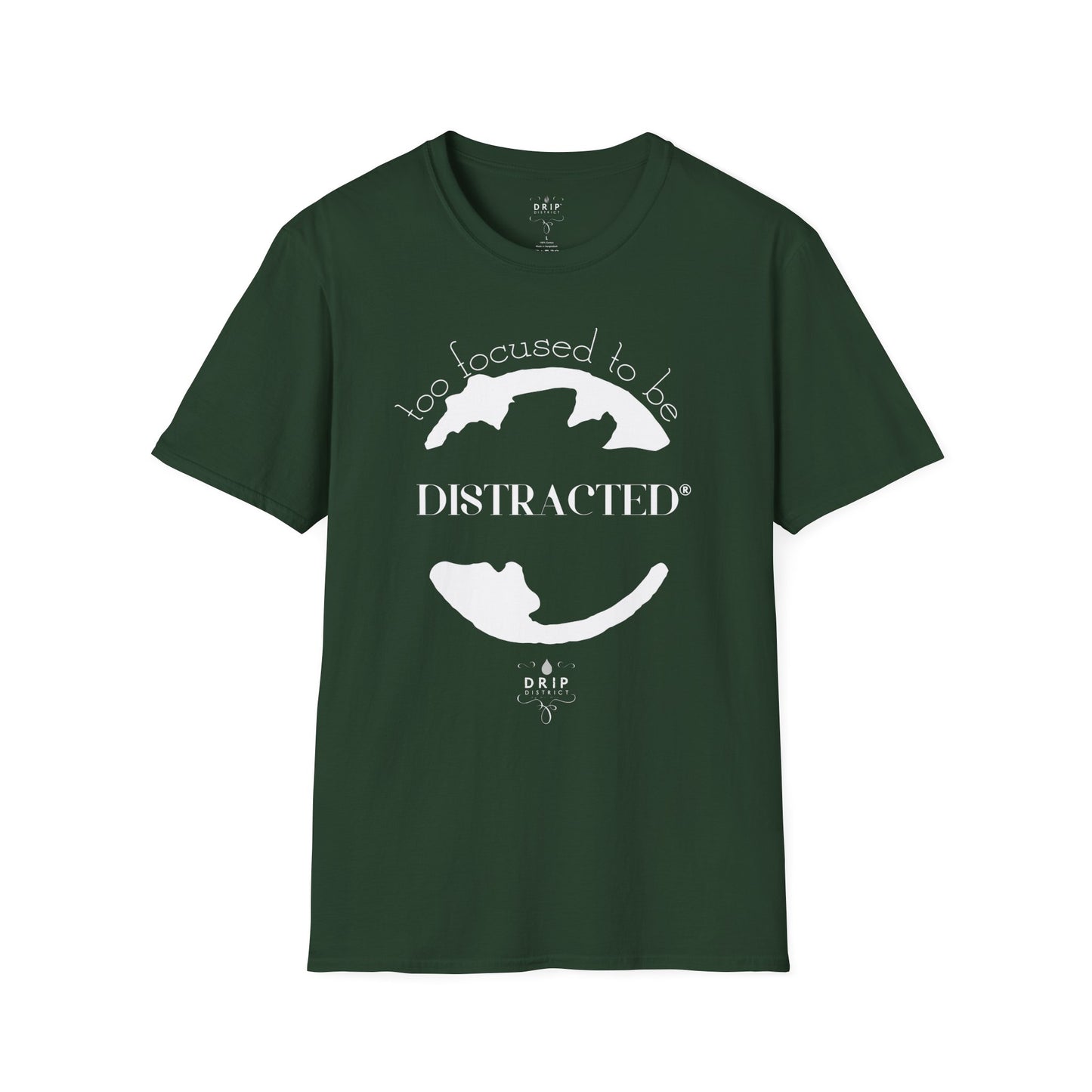 Camiseta unisex "Demasiado concentrado para distraerse"