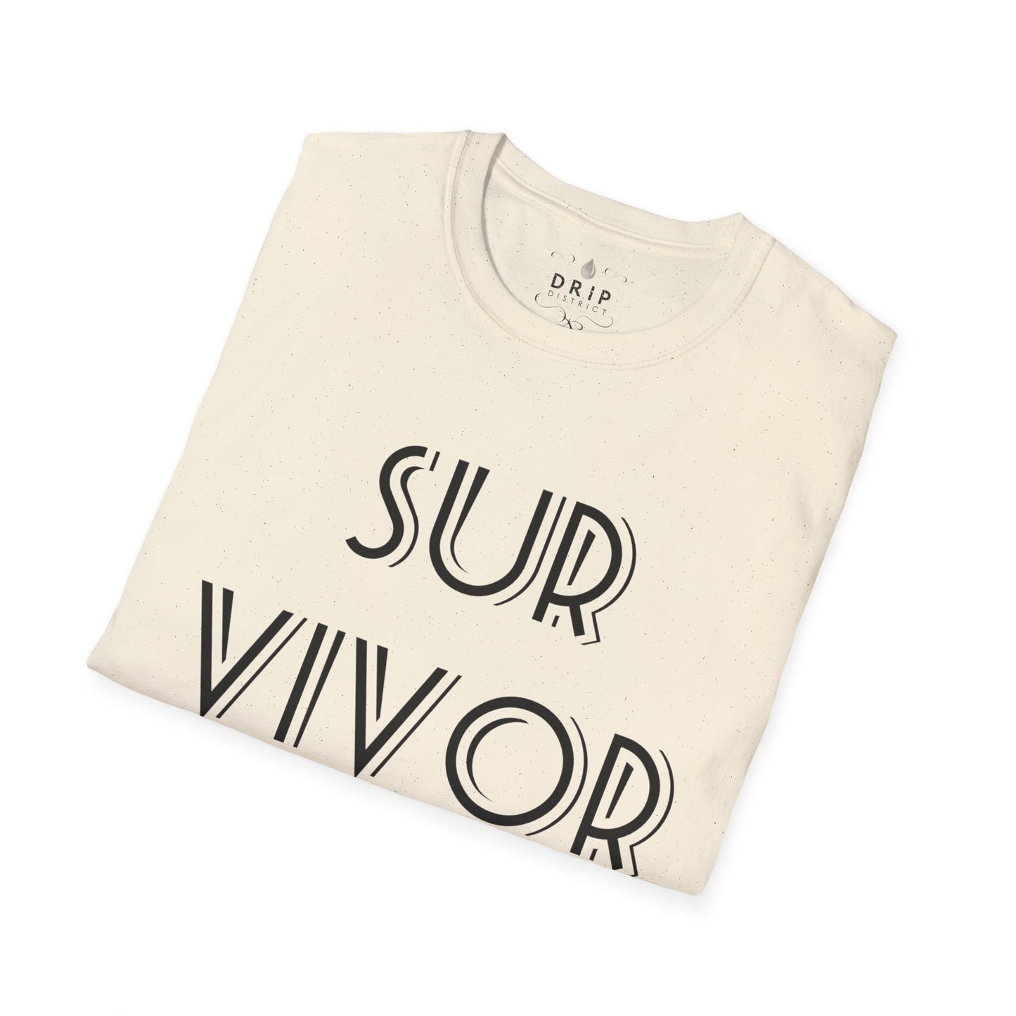 Camiseta unisex blanca SURVIVOR