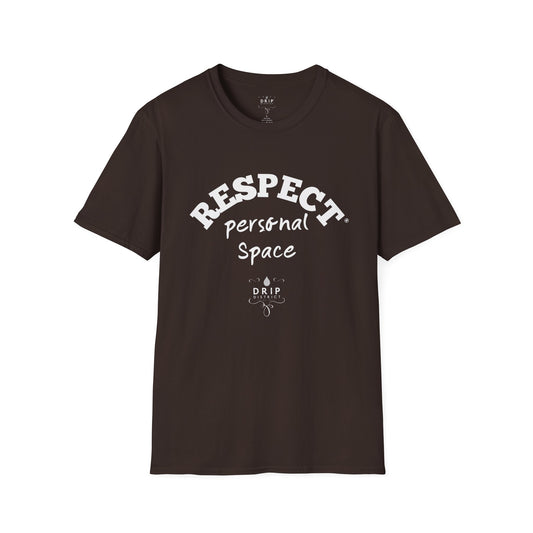 T-shirt unisexe « Respecter l'espace personnel »