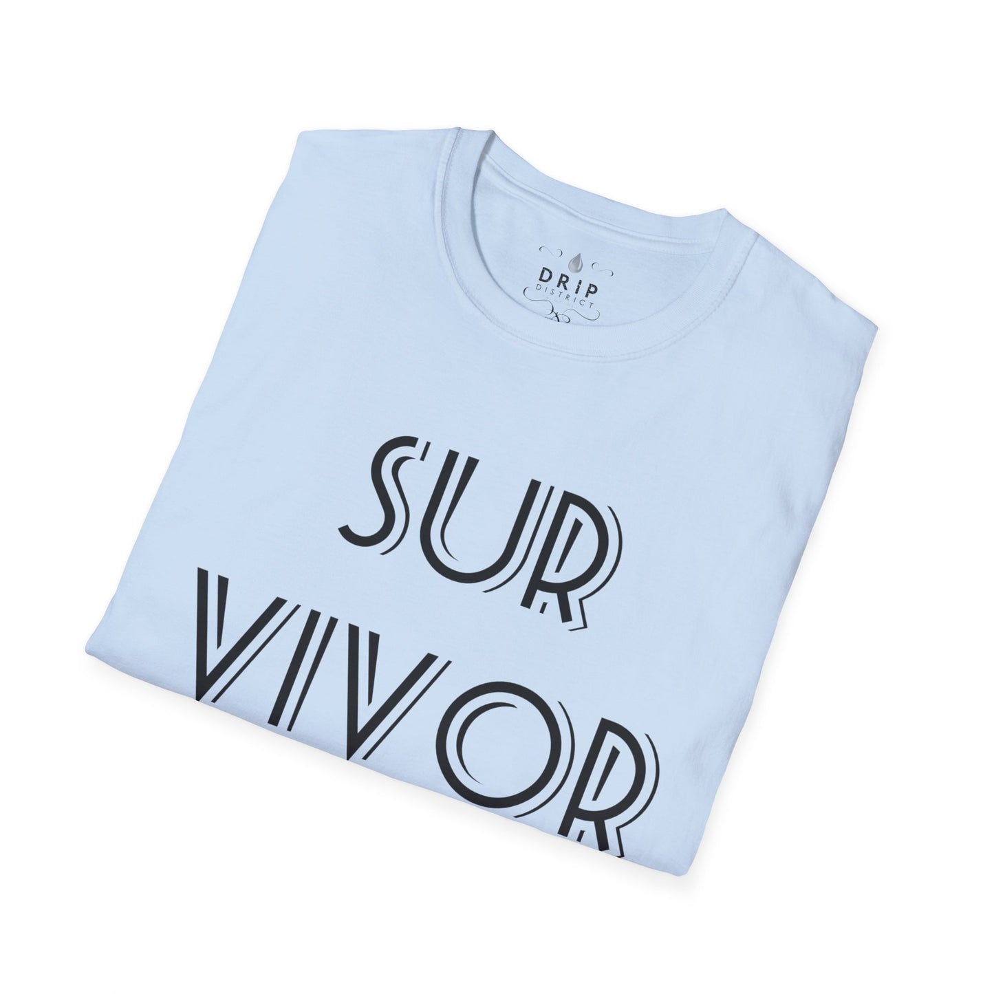 Camiseta unisex blanca SURVIVOR