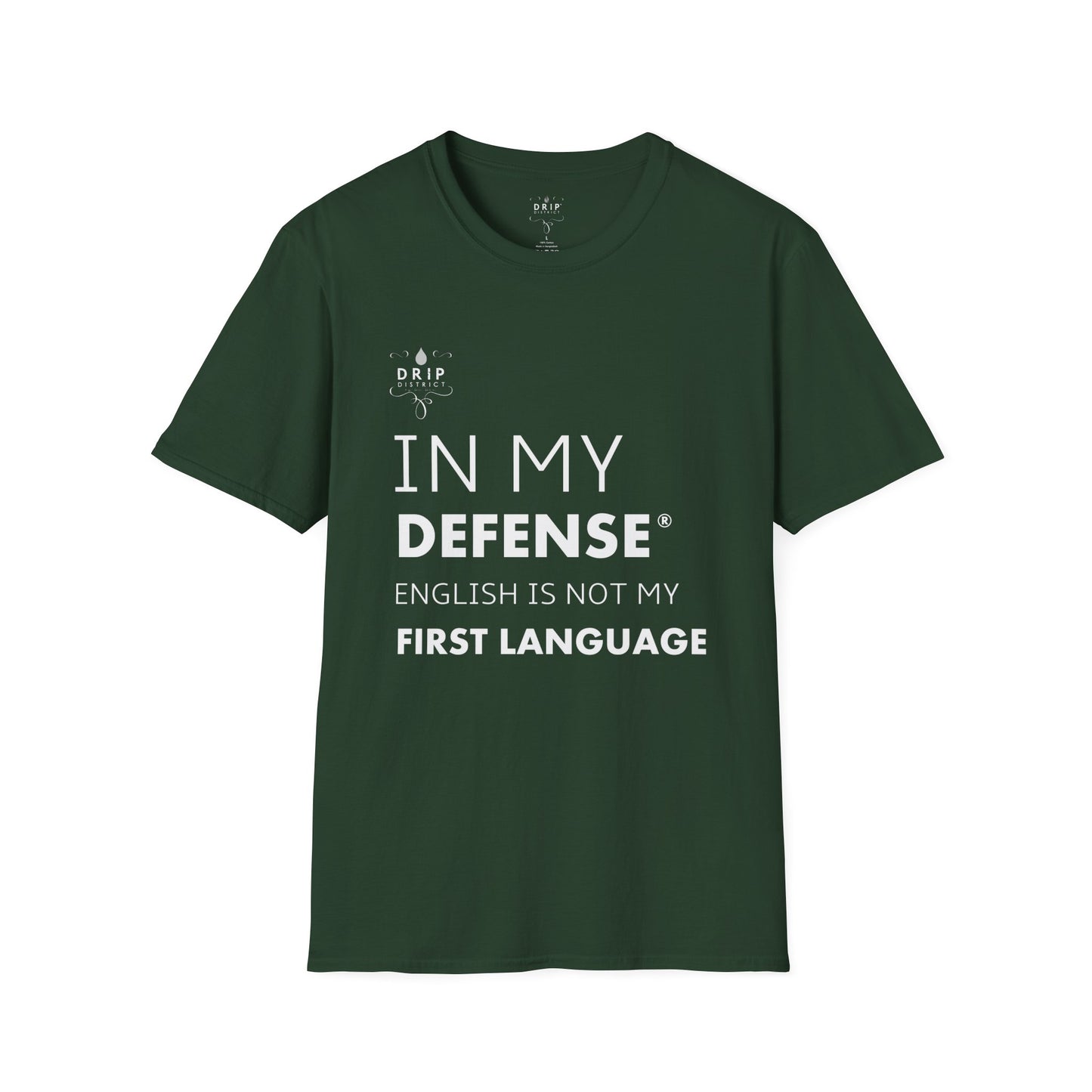 Camiseta unisex "El inglés no es mi lengua materna"