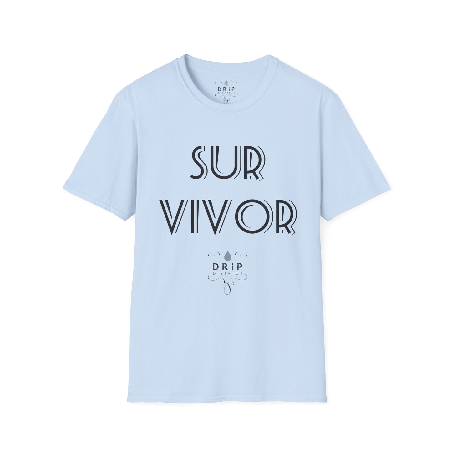 Camiseta unisex blanca SURVIVOR