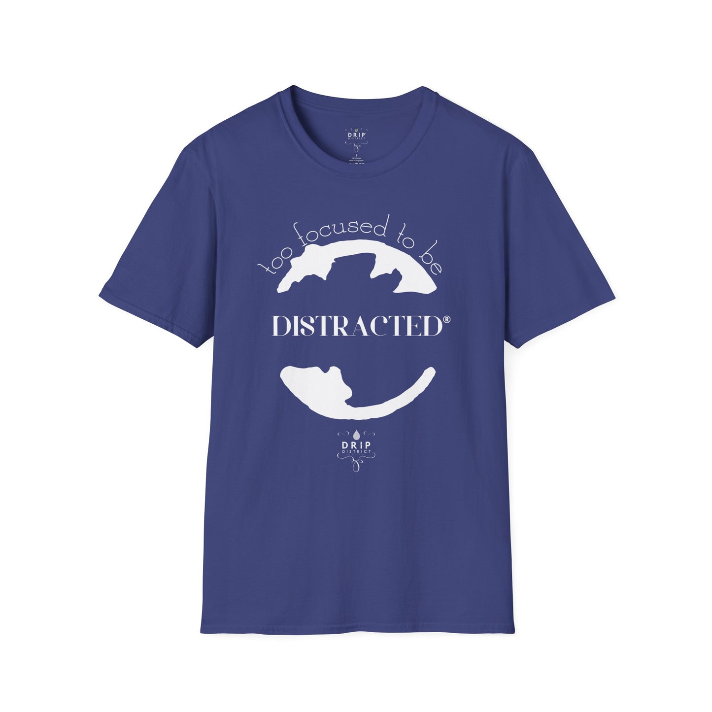 Camiseta unisex "Demasiado concentrado para distraerse"