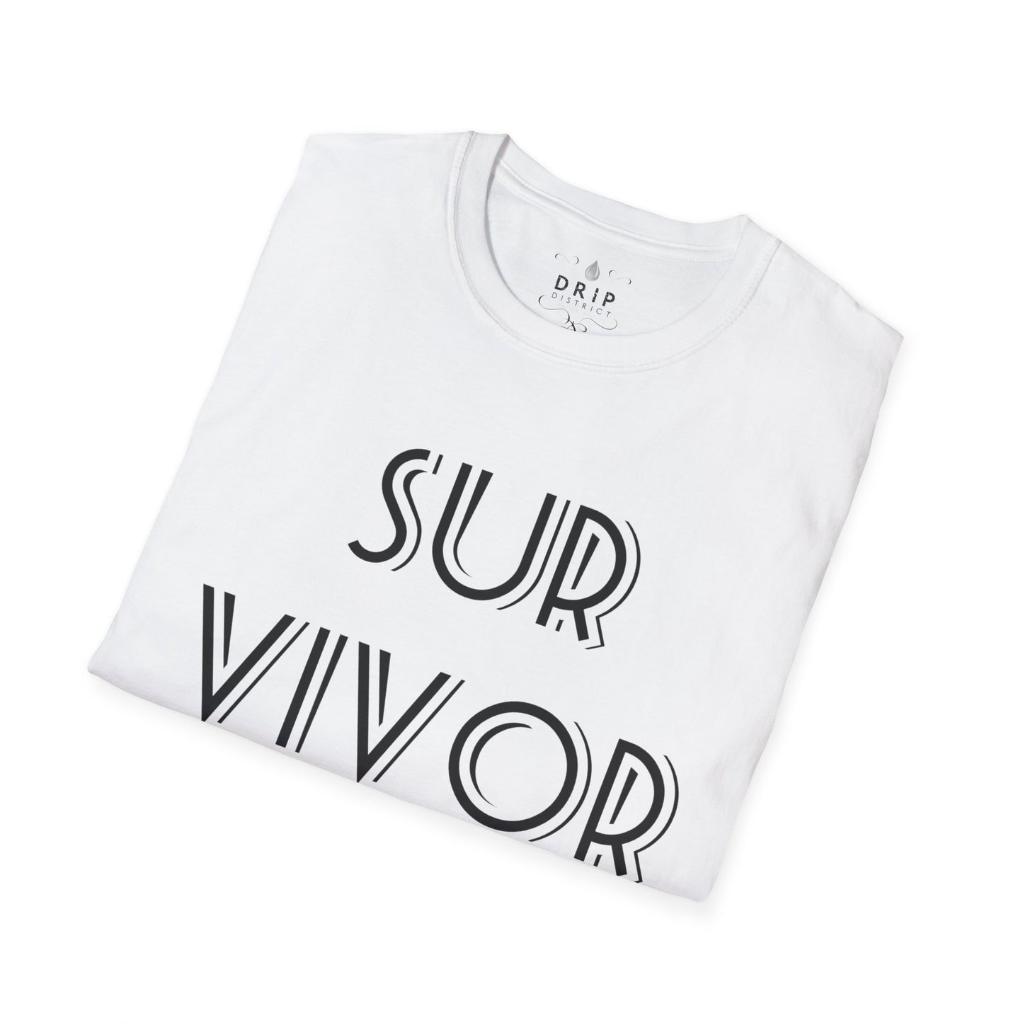 Camiseta unisex blanca SURVIVOR