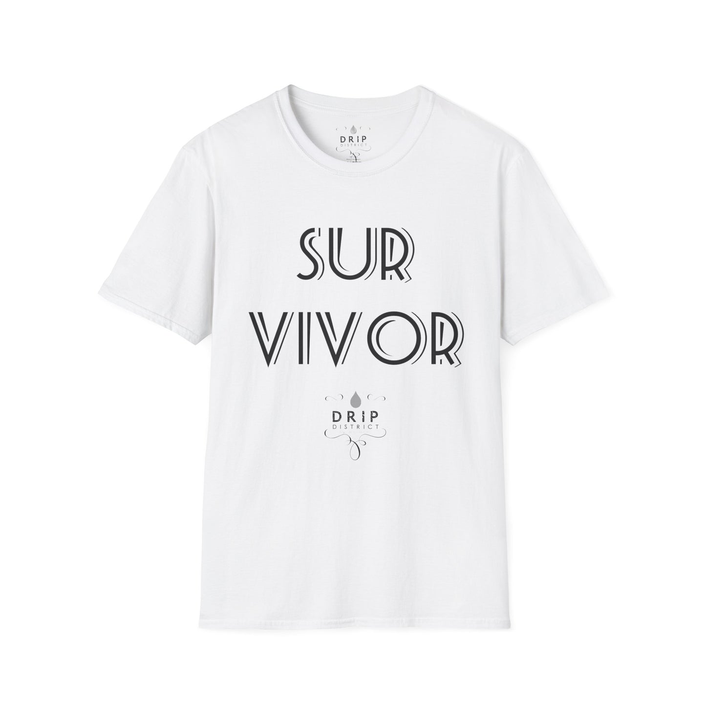 Camiseta unisex blanca SURVIVOR