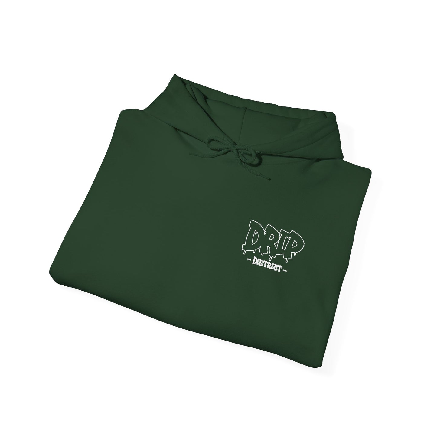Sudadera con capucha unisex elegante Drip District, versión negra - Diseño DRIP, ropa cómoda para el día a día