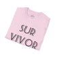 Camiseta unisex blanca SURVIVOR