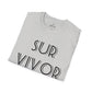 Camiseta unisex blanca SURVIVOR