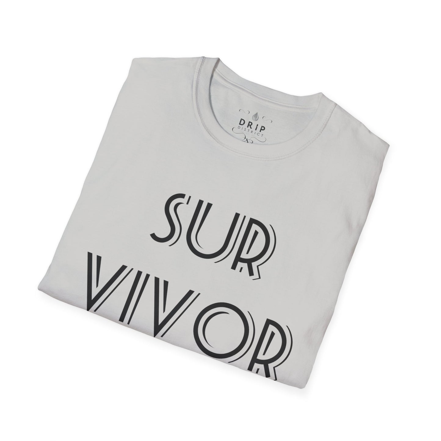 Camiseta unisex blanca SURVIVOR