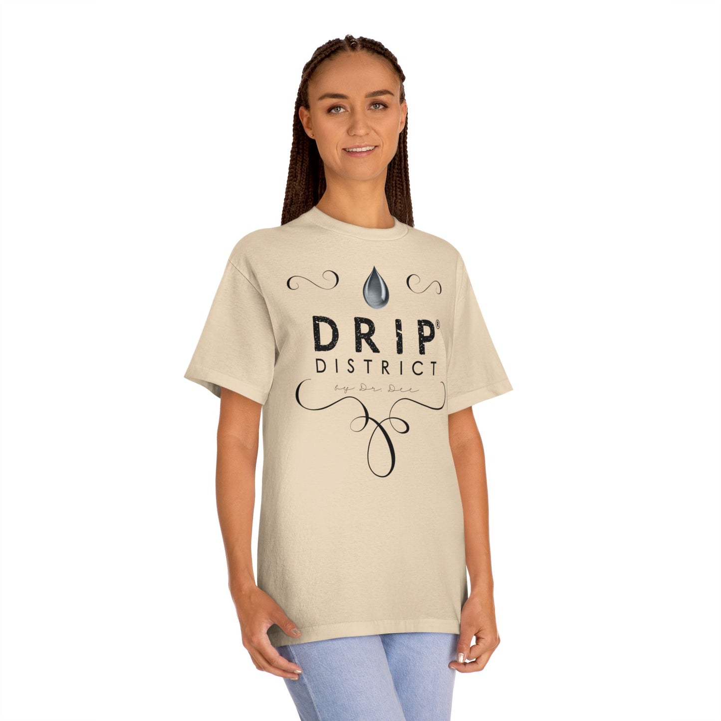 Drip District Tees - Cream Variation Unisex Classic Tee - Stylish and Comfortable Graphic Shirt for Casual Wear