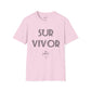 Camiseta unisex blanca SURVIVOR