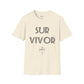 Camiseta unisex blanca SURVIVOR