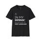 Camiseta unisex "El inglés no es mi lengua materna"