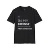 Camiseta unisex "El inglés no es mi lengua materna"