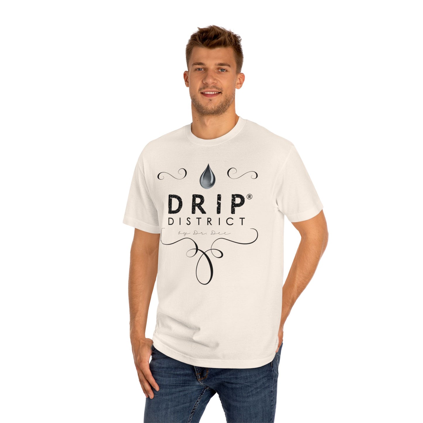 Drip District Tees - Cream Variation Unisex Classic Tee - Stylish and Comfortable Graphic Shirt for Casual Wear