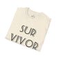 Camiseta unisex blanca SURVIVOR