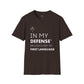 Camiseta unisex "El inglés no es mi lengua materna"