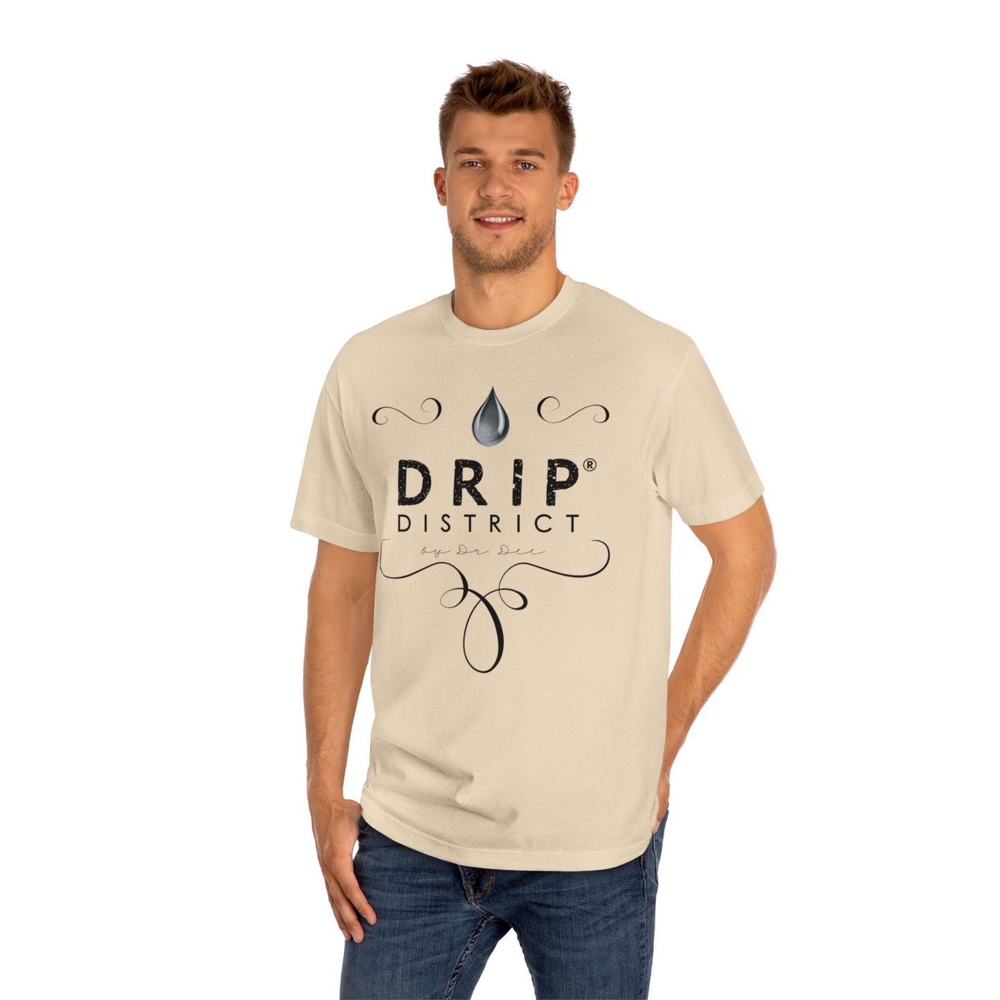 Drip District Tees - Cream Variation Unisex Classic Tee - Stylish and Comfortable Graphic Shirt for Casual Wear